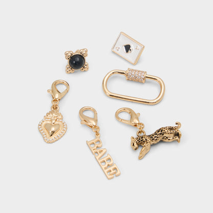Wildcard in Black Gold Multi - Shoe charms Aldo Black/Gold Multi