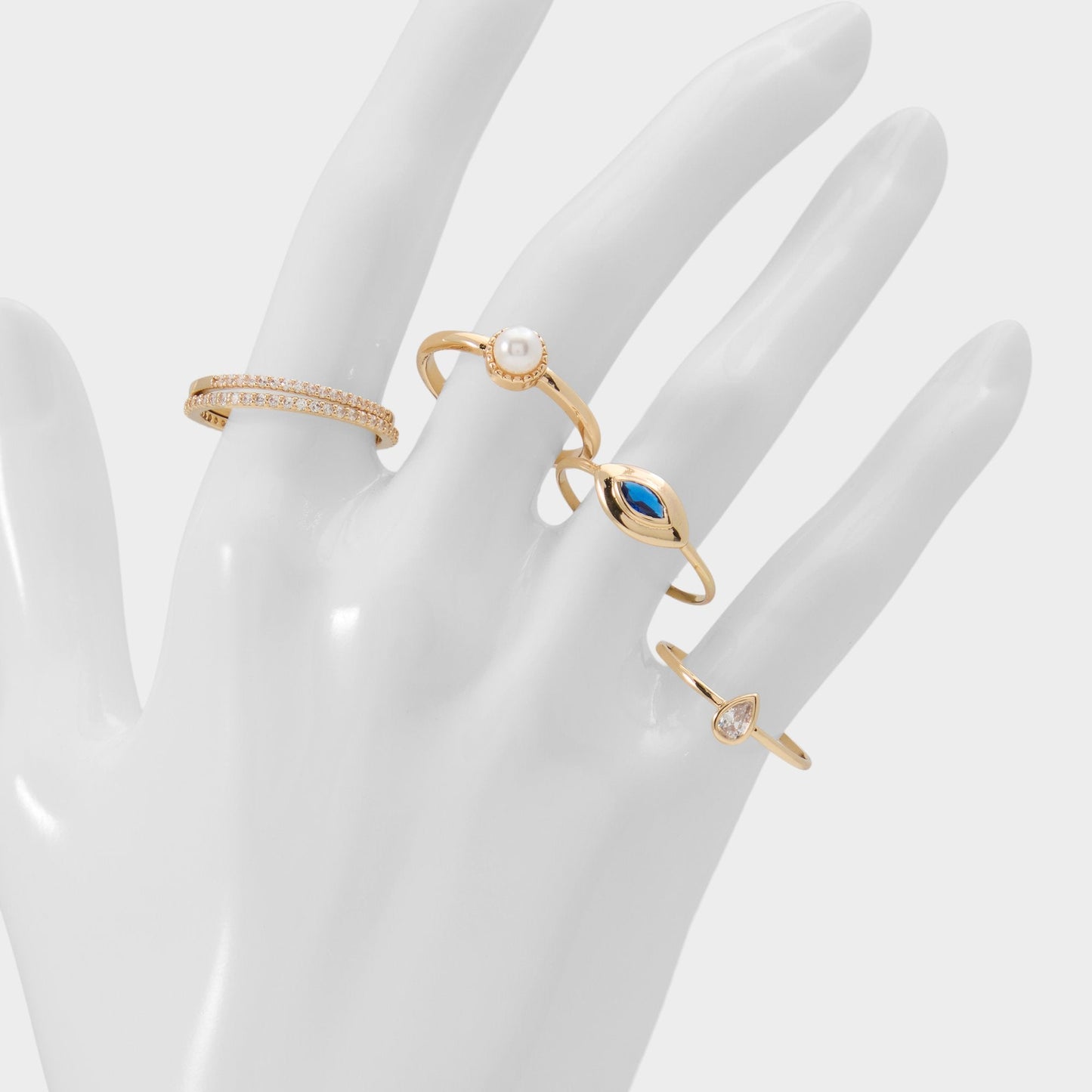 Auraeye in Light Blue - Stackable rings Aldo Light Blue