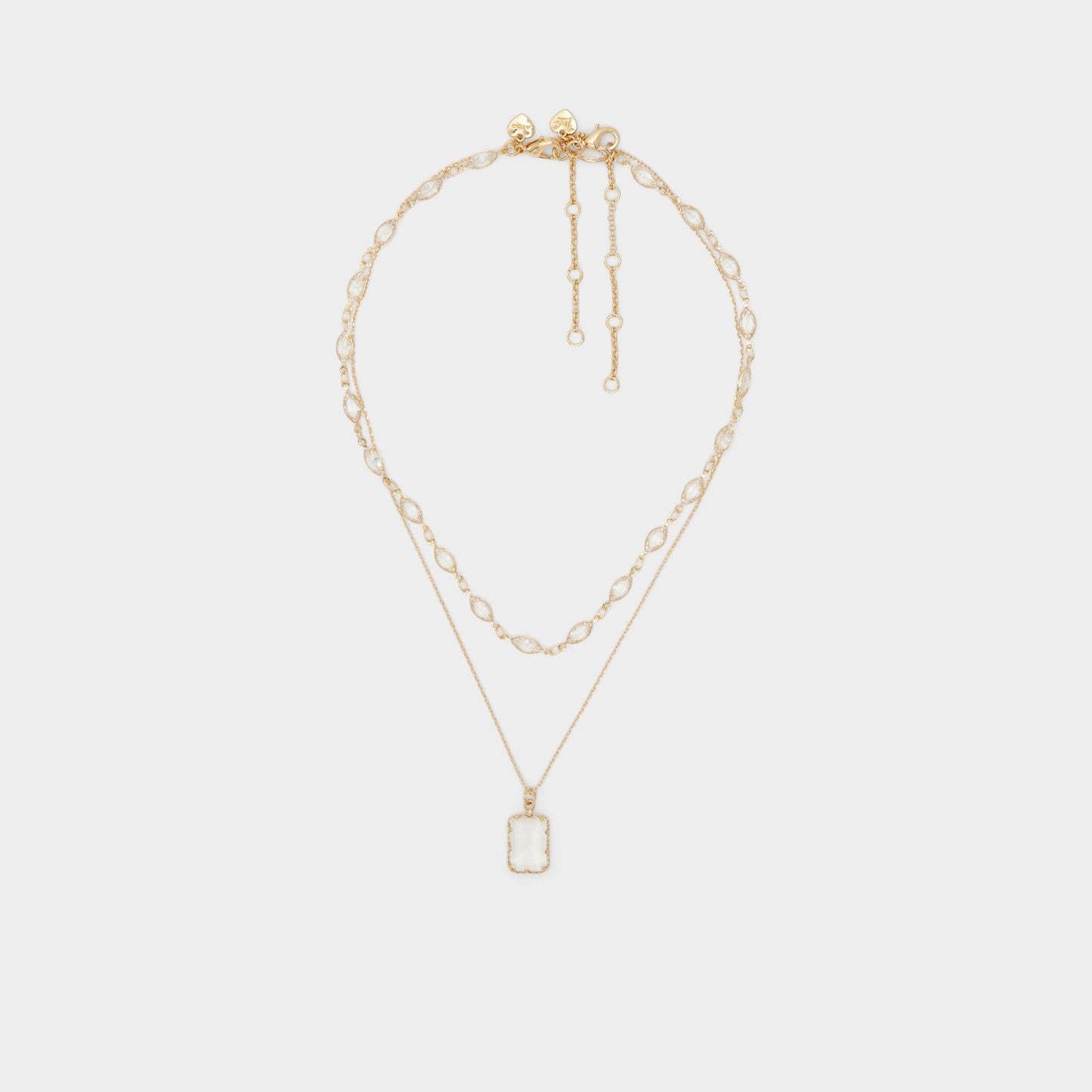 Destinie Gold/Clear Multi Women's Necklaces - Layered necklace Aldo Gold/Clear Multi