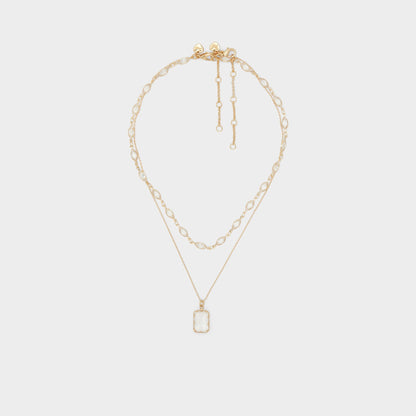 Destinie Gold/Clear Multi Women's Necklaces - Layered necklace Aldo Gold/Clear Multi