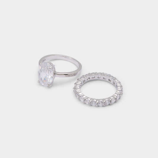 Ovalsparkles in Silver Clear Multi - Ring Aldo Silver/clear multi