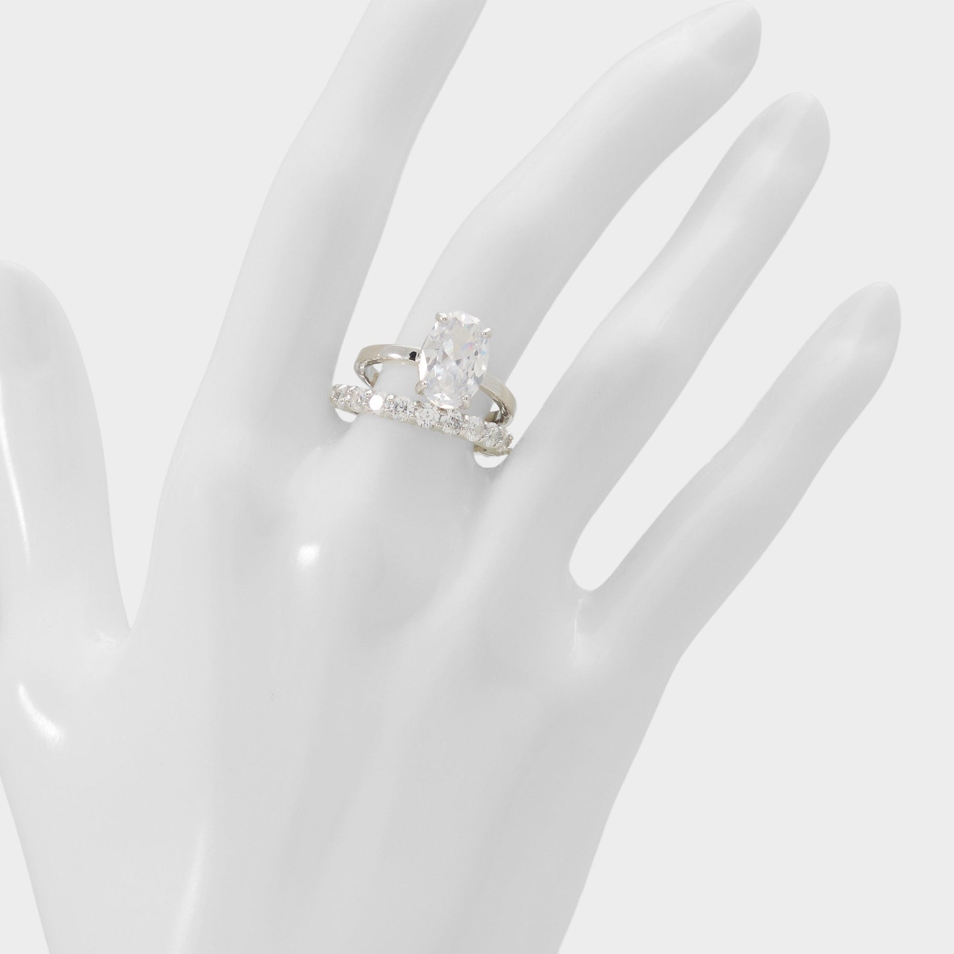 Ovalsparkles in Silver Clear Multi - Ring Aldo Silver/clear multi