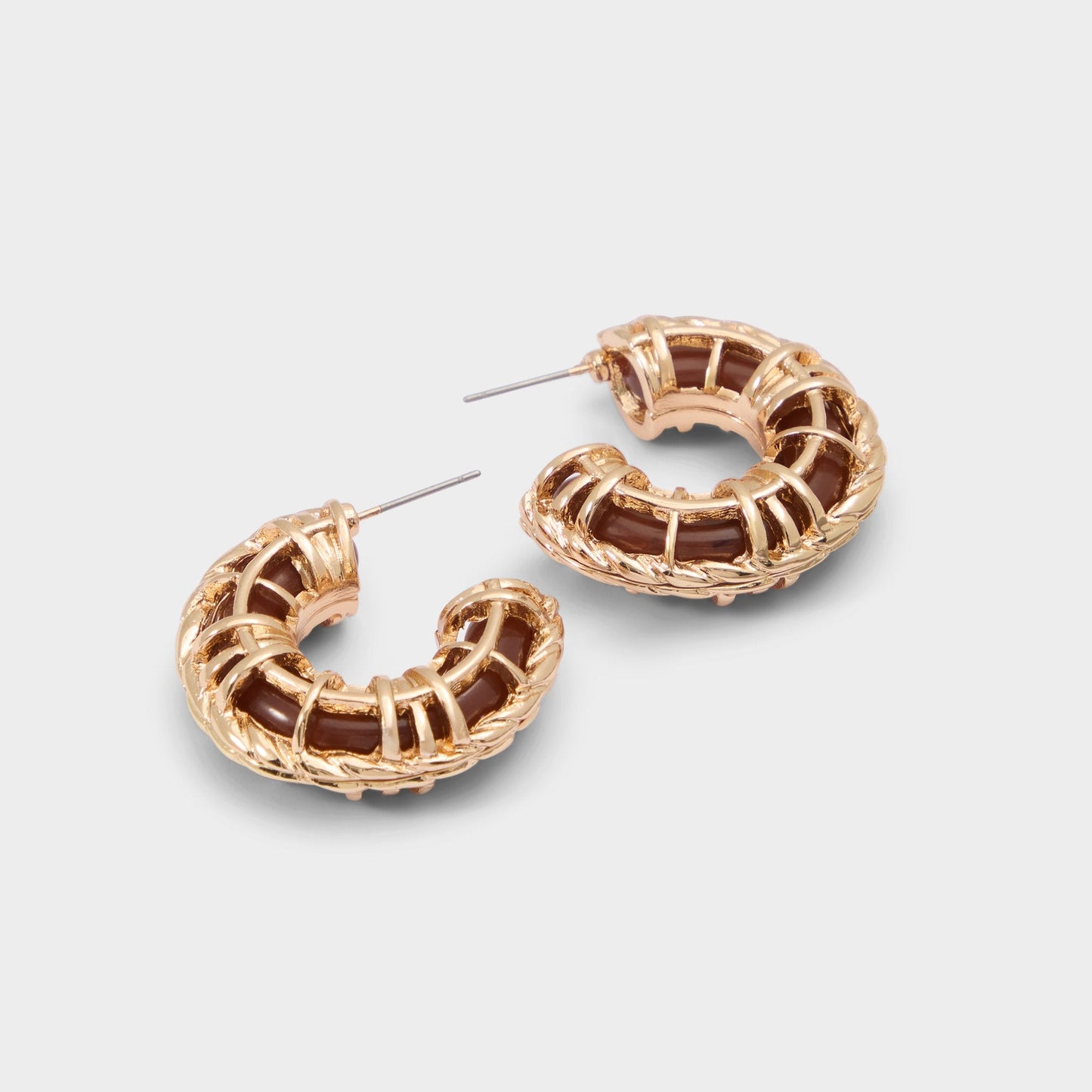 Cagedhoop in Other Brown - Hoop earrings Aldo Other brown