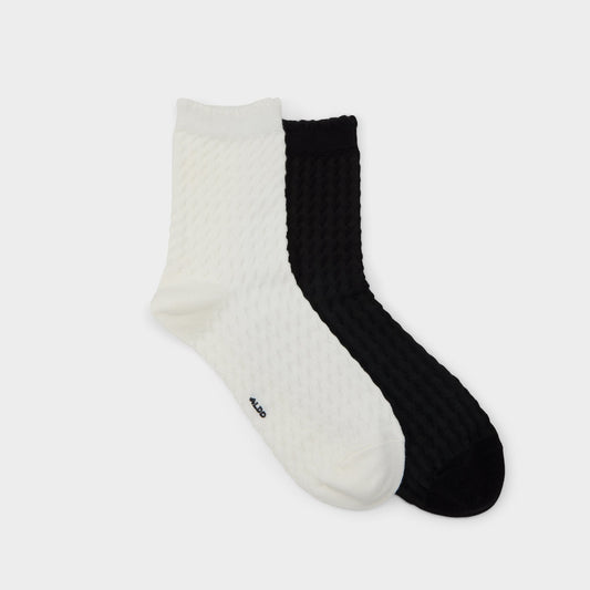 Lacy in Black White - Socks Aldo Black/white