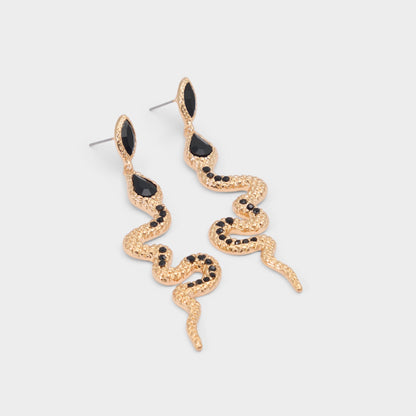 Snakes in Black Gold Multi - Chandelier earrings Aldo Black/gold multi