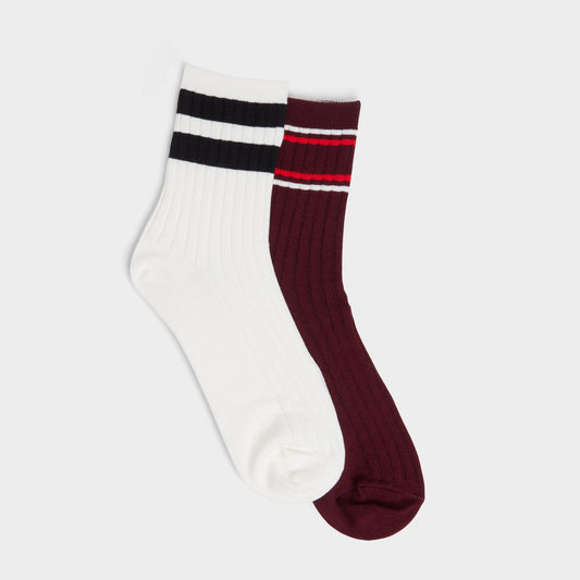 Retrostripes in Bordo - Socks Aldo Bordo