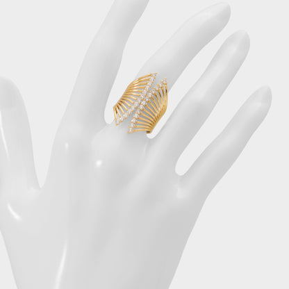 Glimmery in Gold Clear Multi - Stackable rings Aldo Gold/clear multi