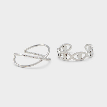 Twisted Silver Women's Rings - Toe ring Aldo Silver