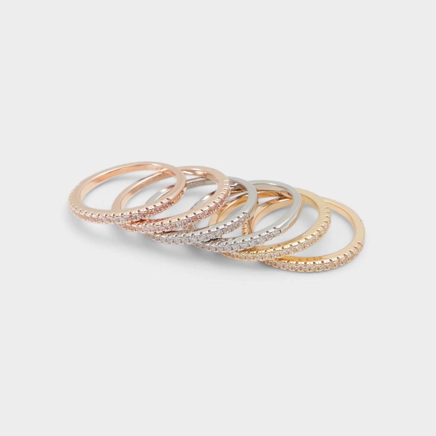Lamilly Metallic Multi Women's Cubic Zirconia - Multi finger rings Aldo Metallic multi