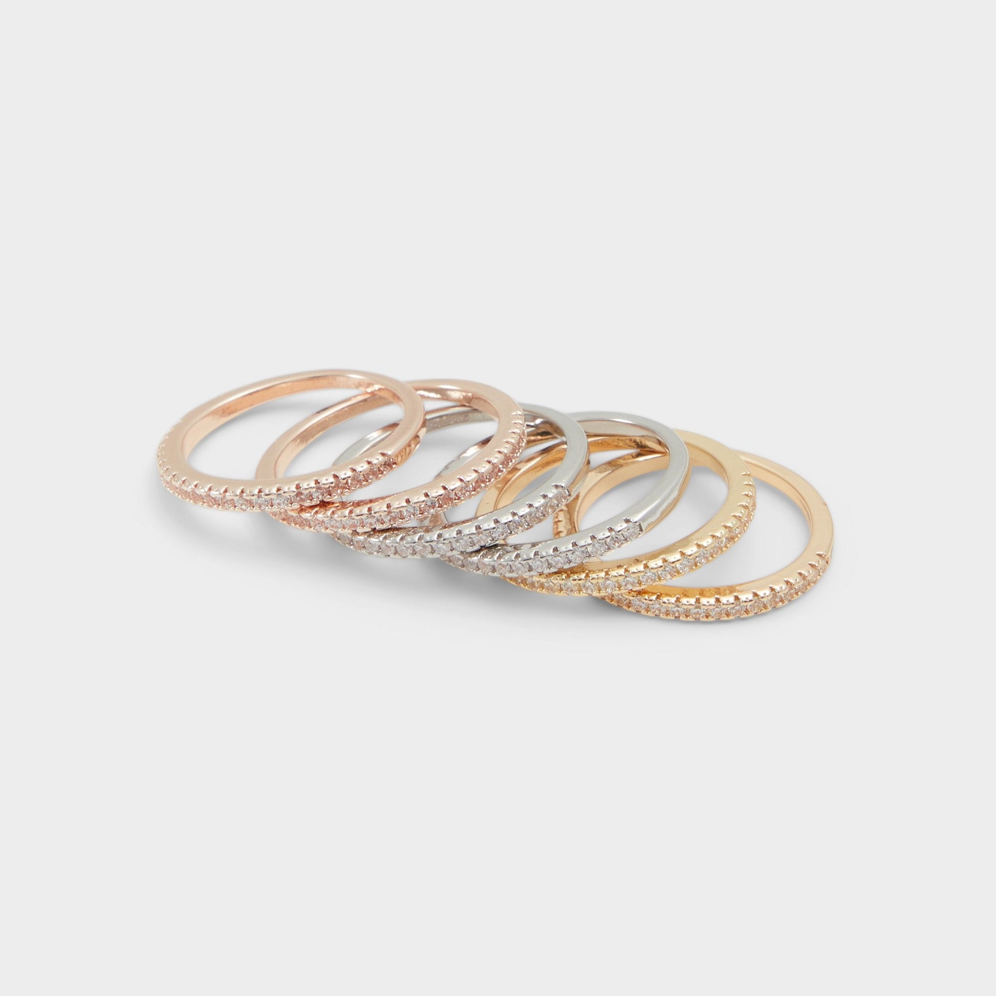 Lamilly Metallic Multi Women's Cubic Zirconia - Multi finger rings Aldo Metallic multi