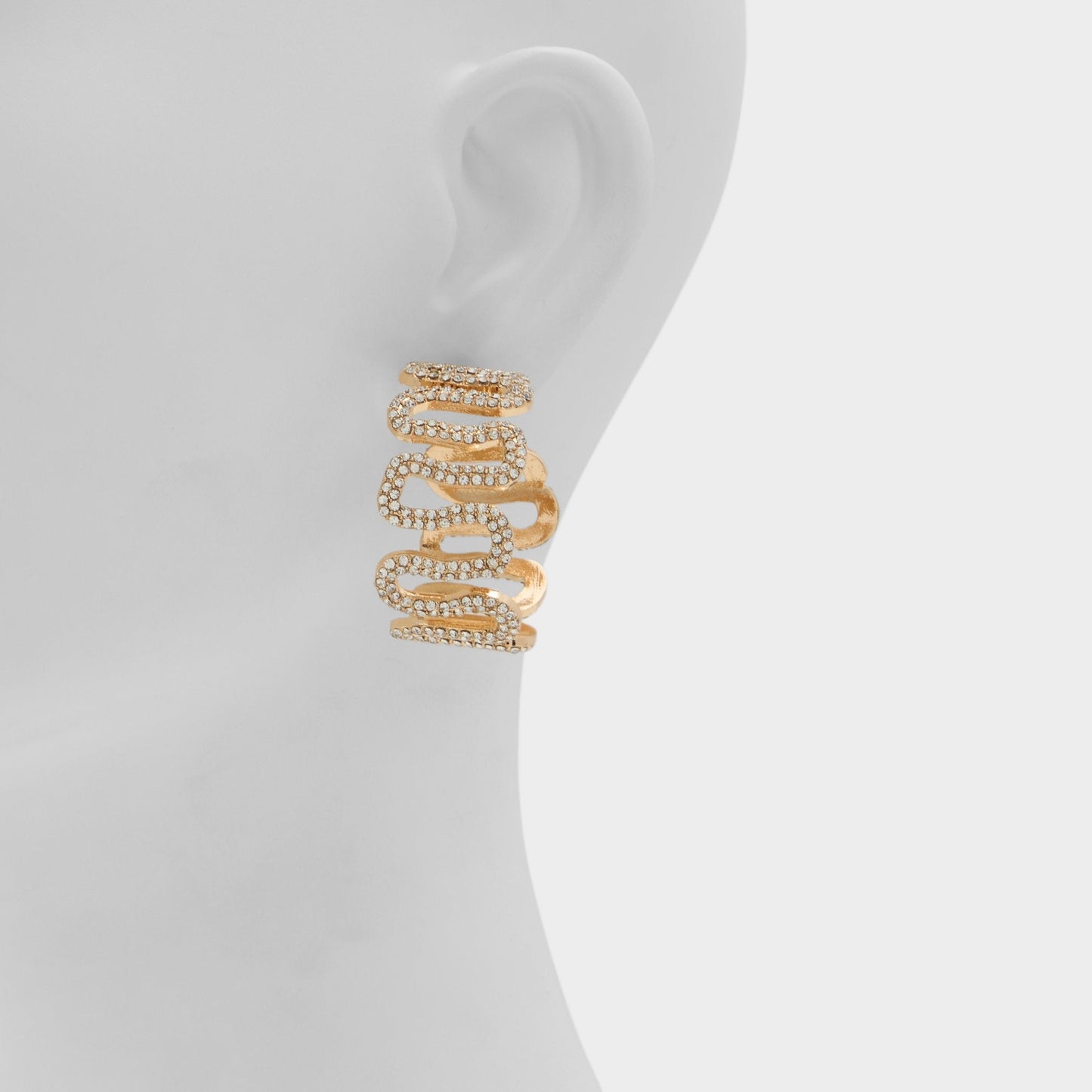 Estele in Gold Clear Multi - Hoop earrings Aldo Gold/Clear Multi