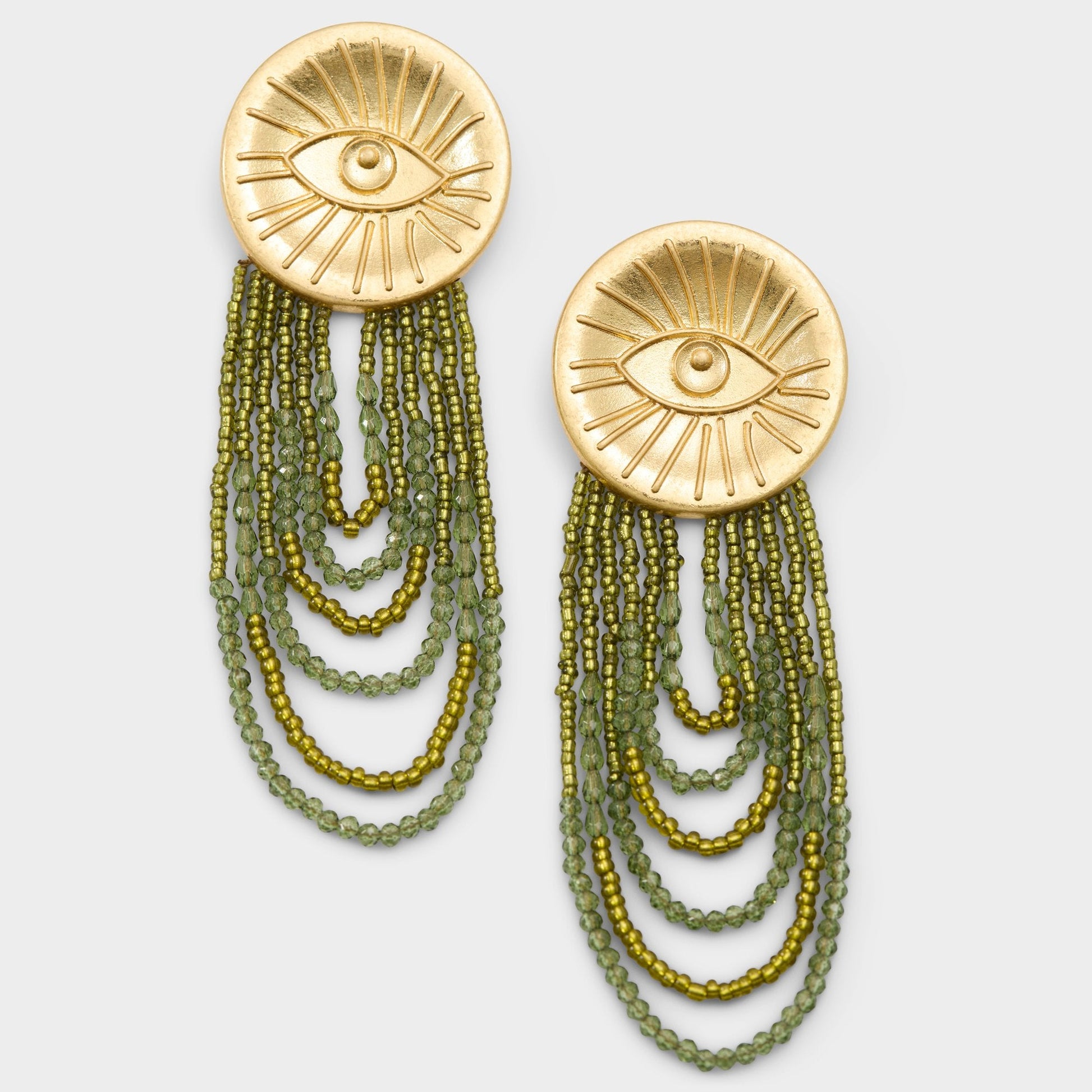 Eyeconic in Green - Chandelier earrings Aldo Green