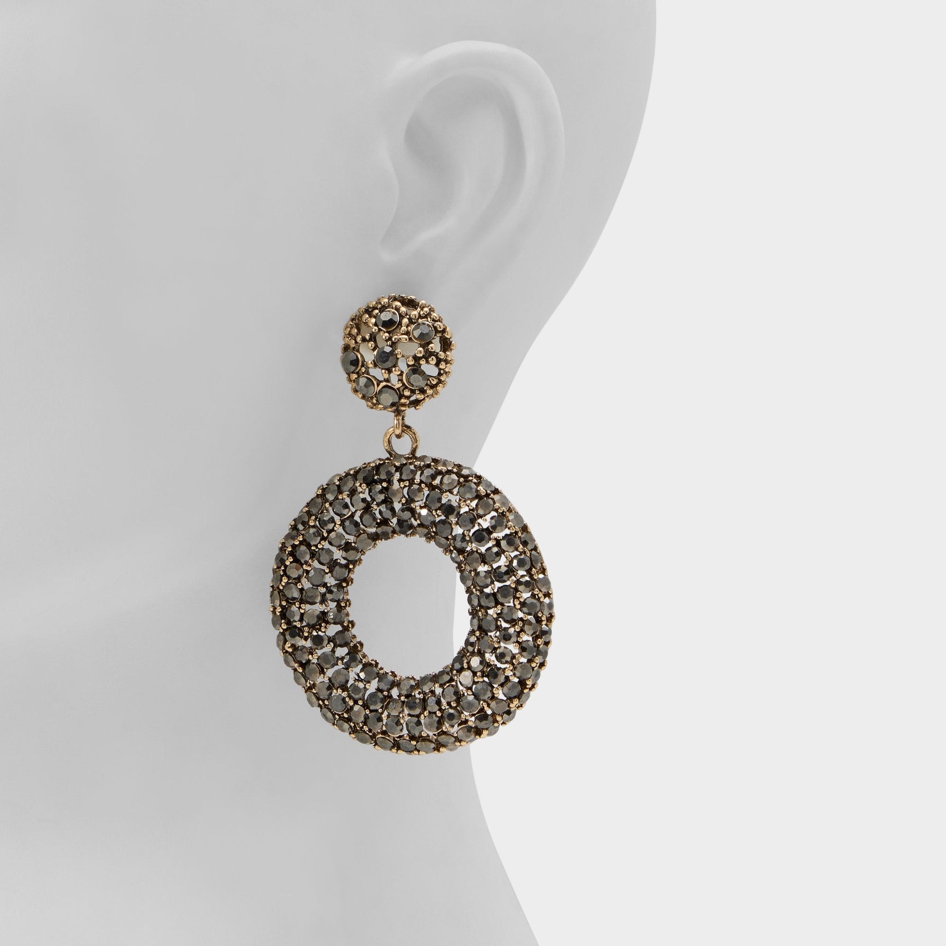 Stonebrooke in Grey - Hoop earrings Aldo Grey