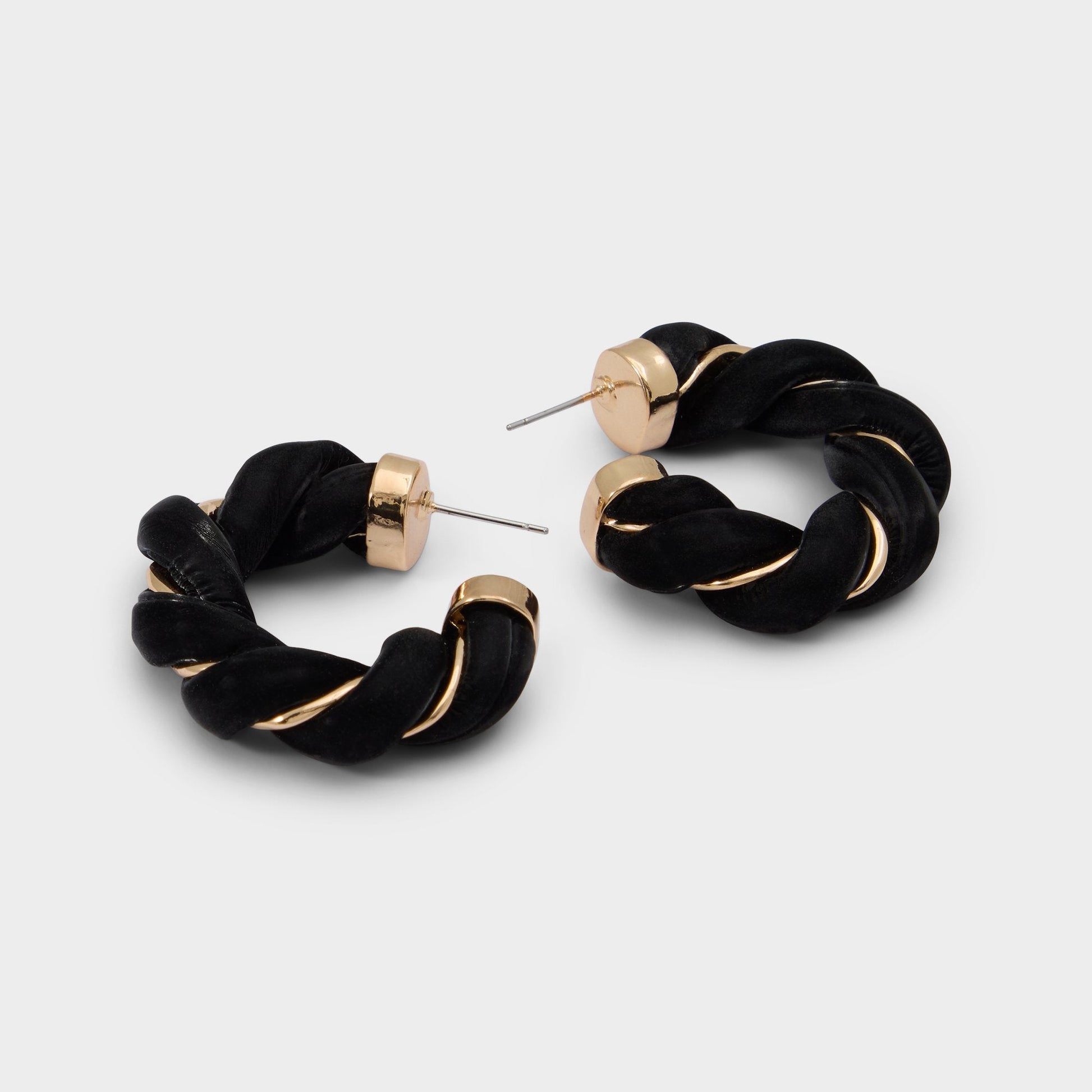 Twists in Black Gold Multi - Hoop earrings Aldo Black/gold multi
