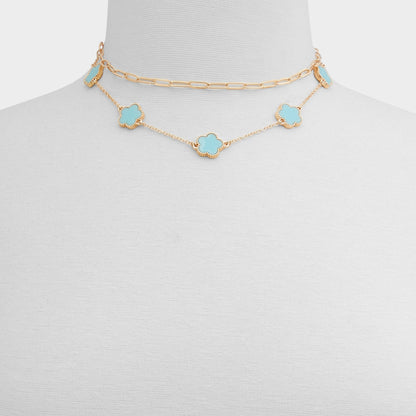 Feelinblue Turquoise Women's Necklaces - Layered necklace Aldo Turquoise