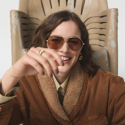 Frejja in Gold - Aviator sunglasses Aldo Gold