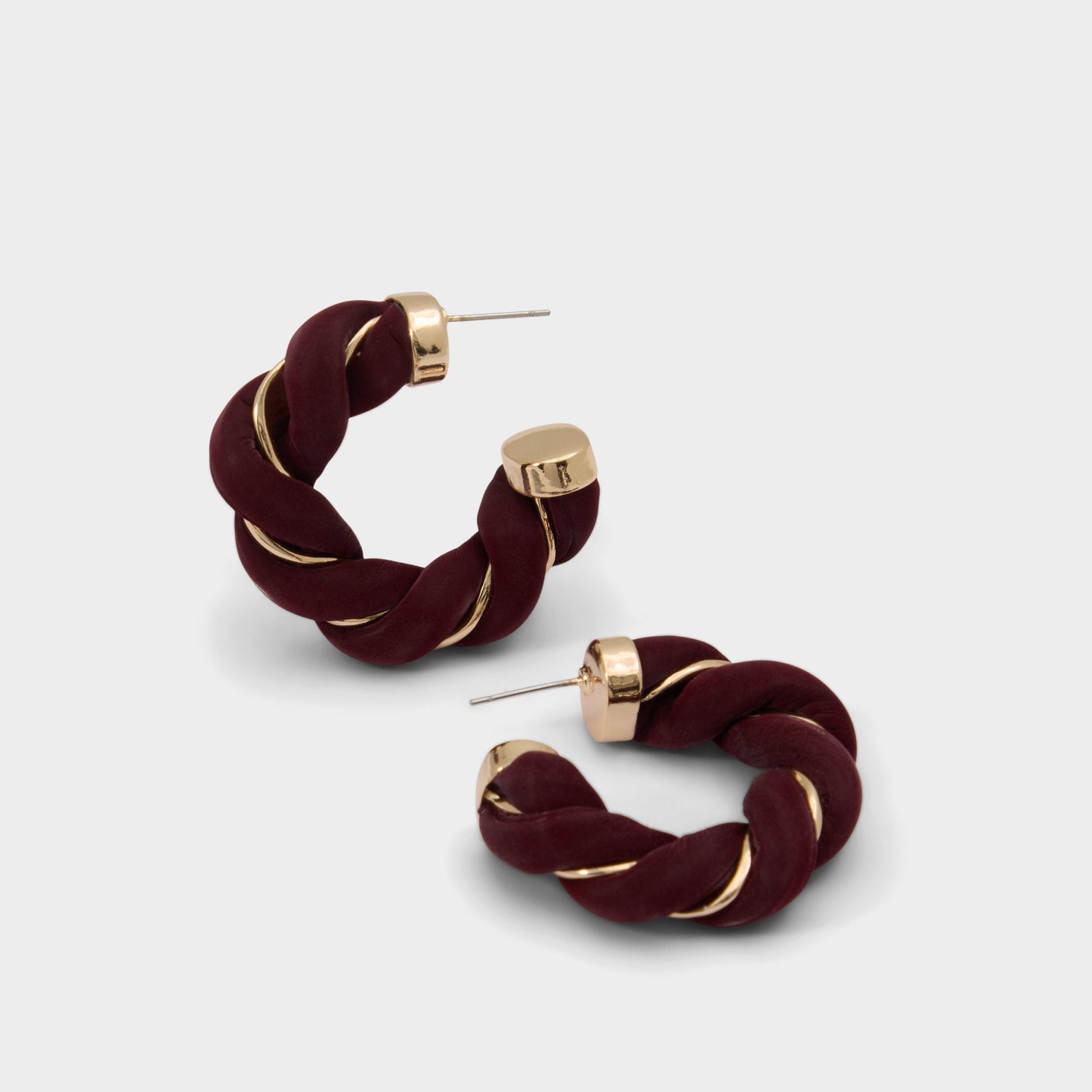 Twists in Bordo - Hoop earrings Aldo Bordo