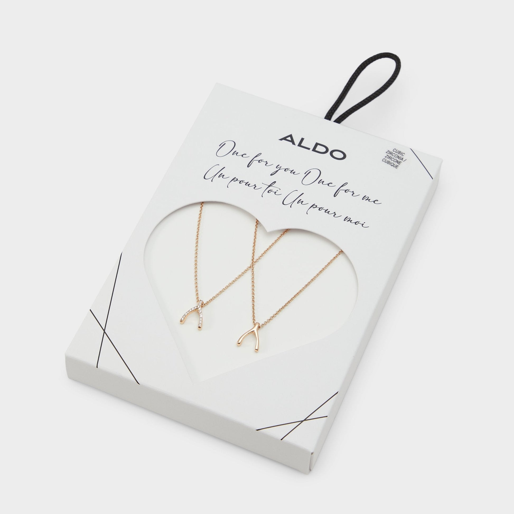 Makeawish Gold/Clear Multi Women's Necklaces - Gift set Aldo Gold/Clear Multi