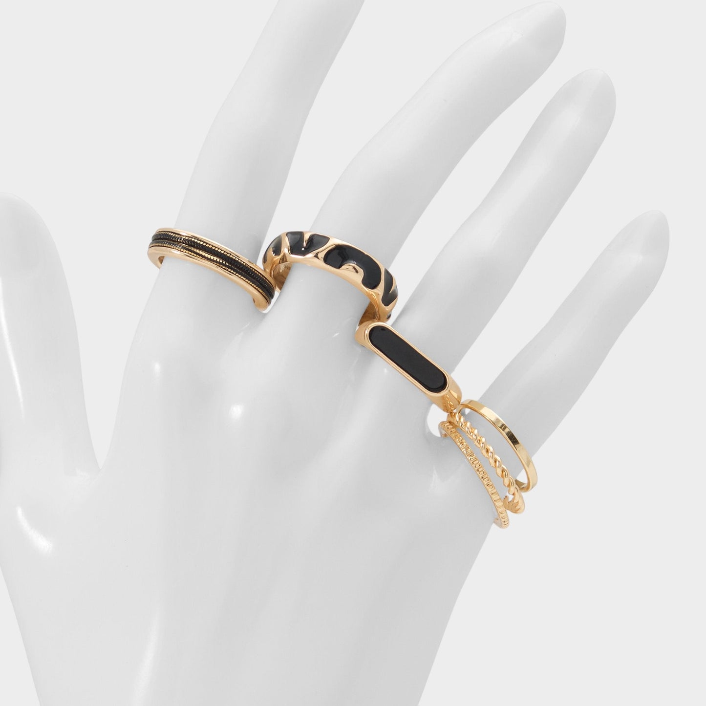 Wildora in Black Gold Multi - Stackable rings Aldo Black/Gold Multi