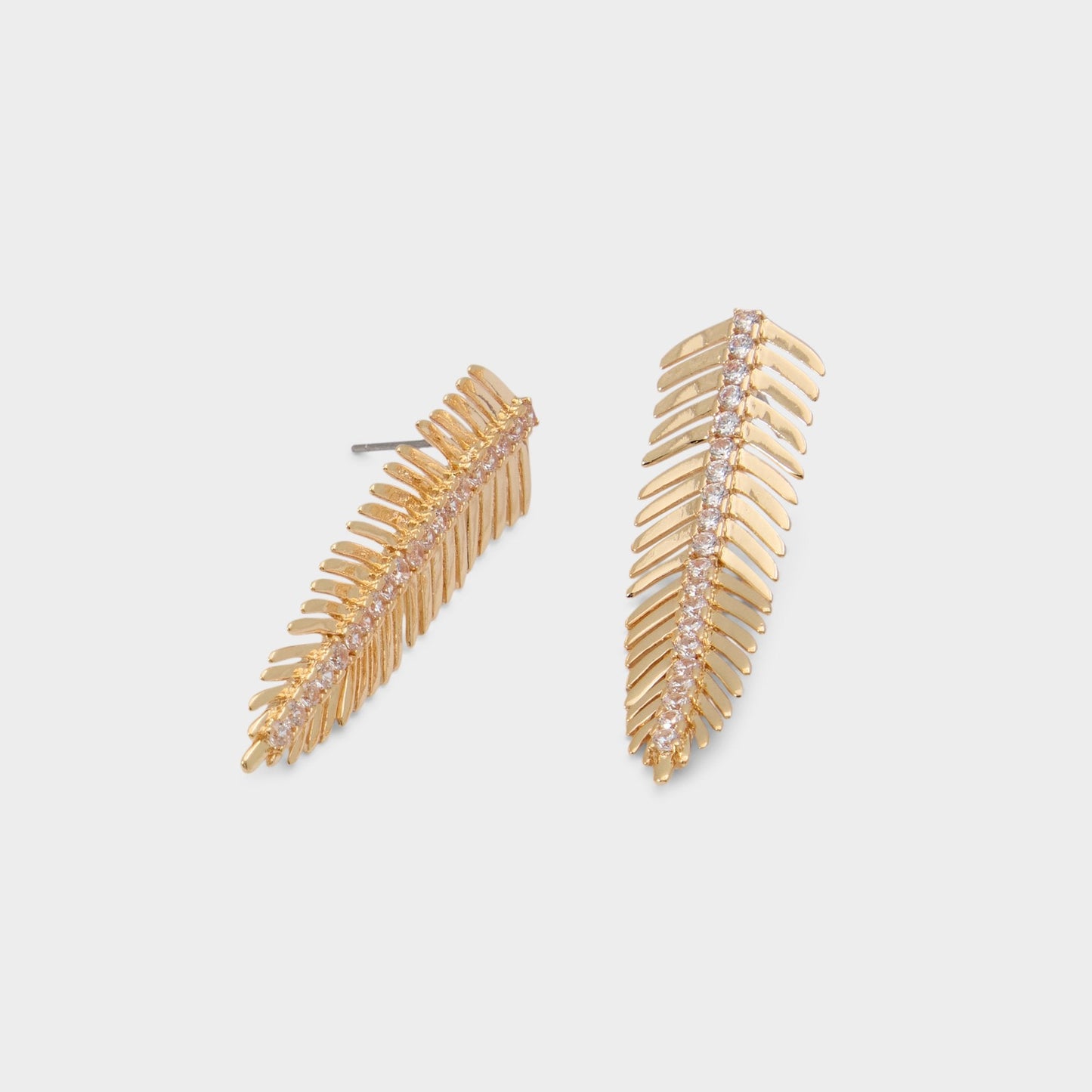 Feathers in Gold Clear Multi - Earrings Aldo Gold/clear multi