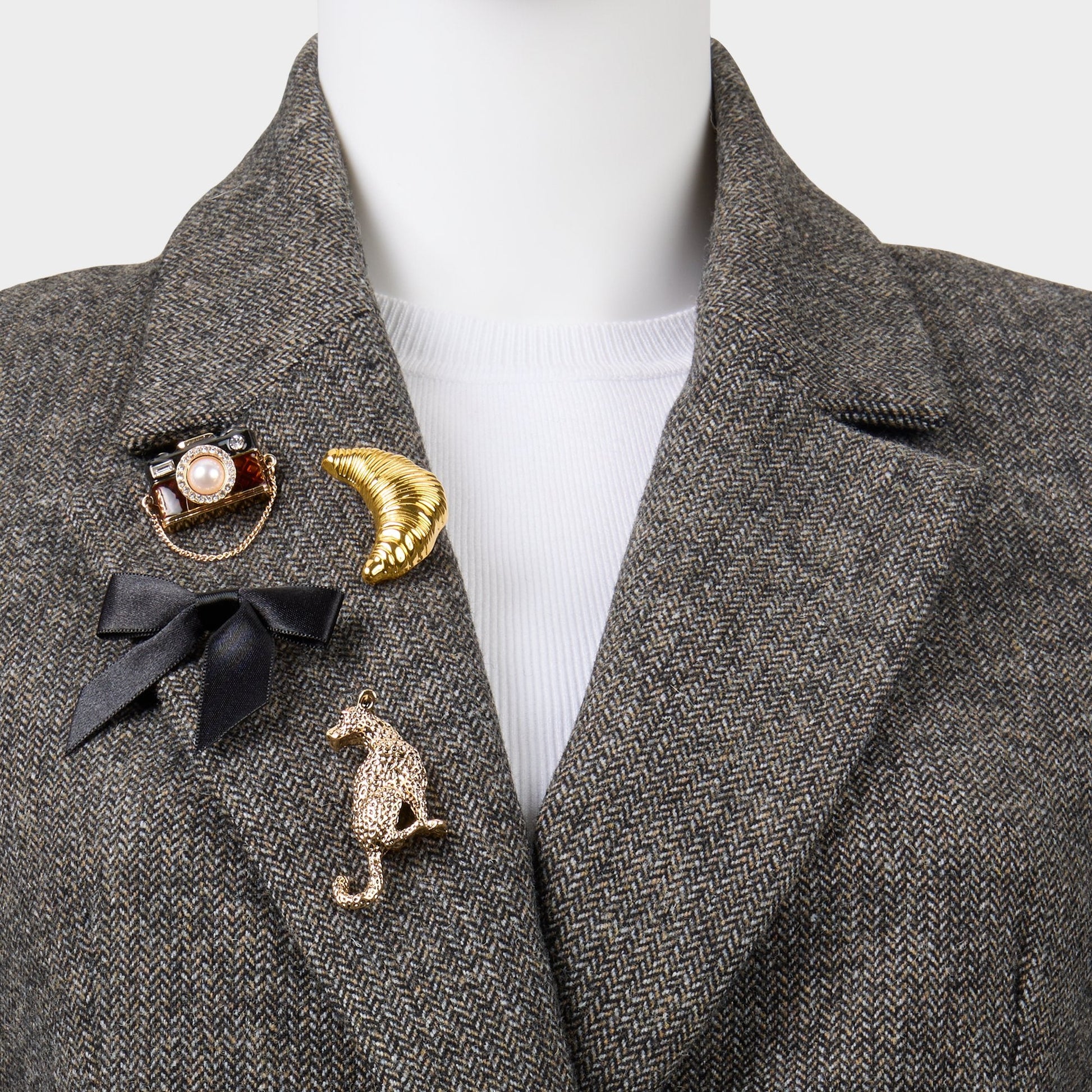 Chicpins in Black Gold Multi - Decorative brooch Aldo Black/gold multi