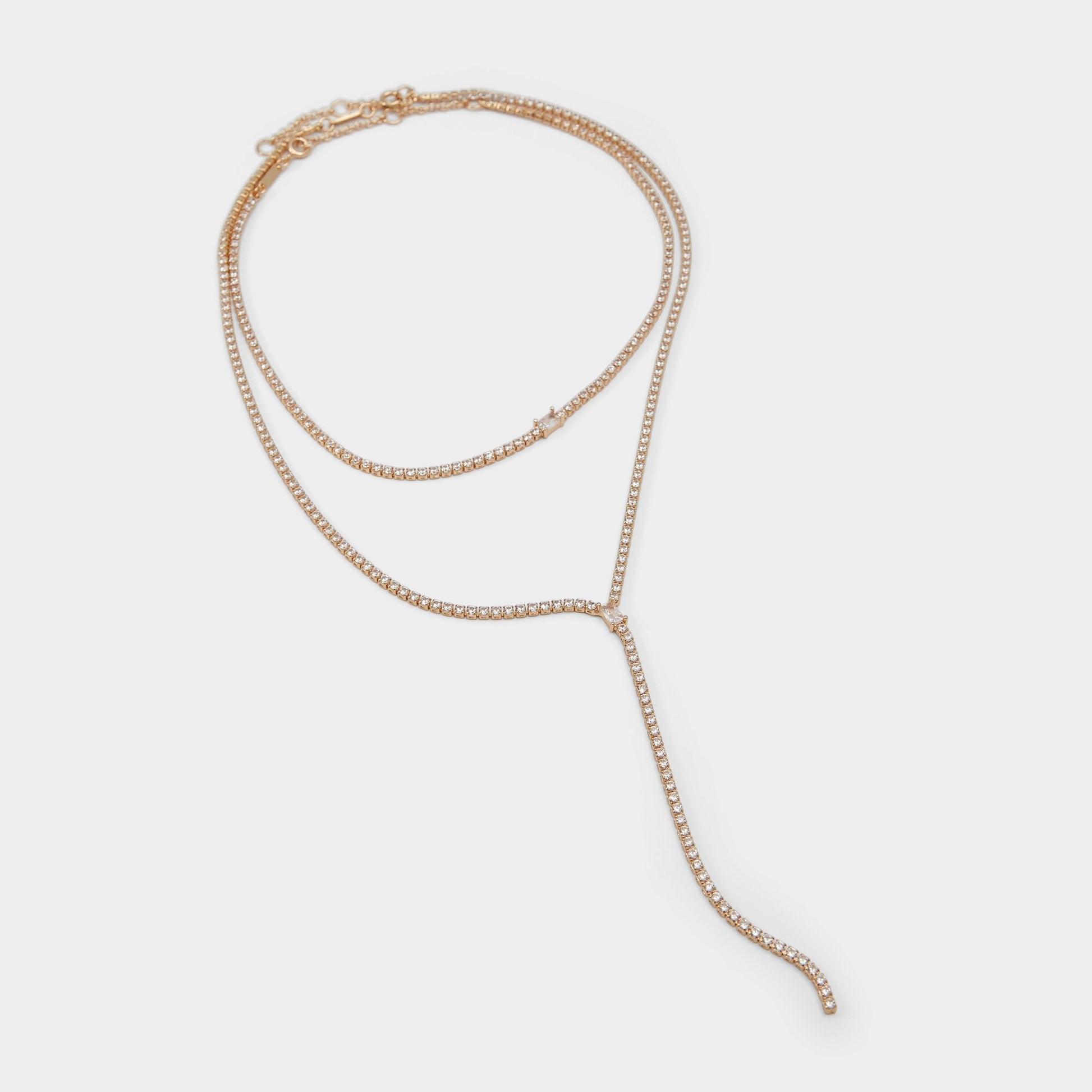 Alata Gold/Clear Multi Women's Cubic Zirconia - Necklace Aldo Gold/Clear Multi