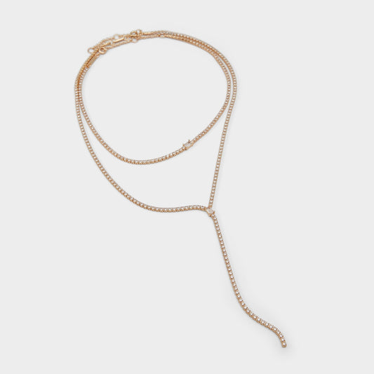 Alata Gold/Clear Multi Women's Cubic Zirconia - Necklace Aldo Gold/Clear Multi