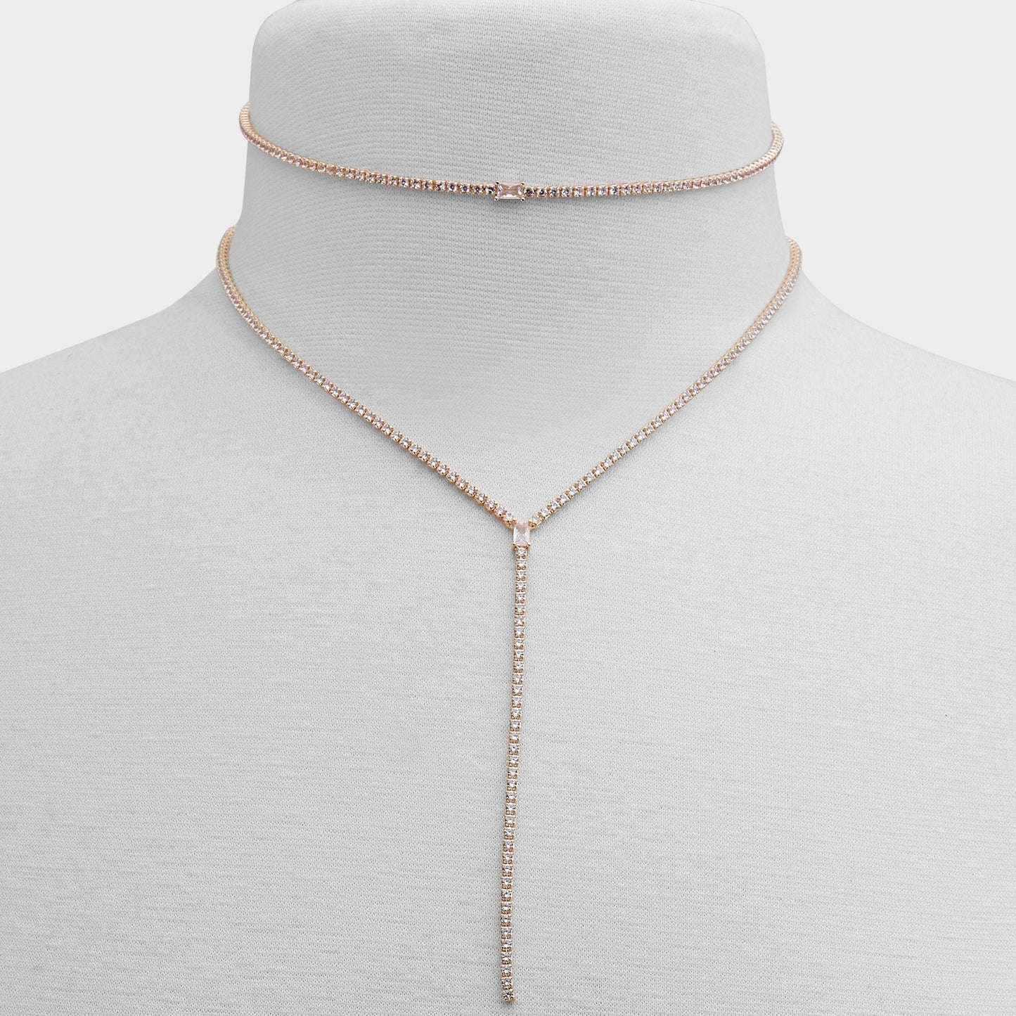 Alata Gold/Clear Multi Women's Cubic Zirconia - Necklace Aldo Gold/Clear Multi