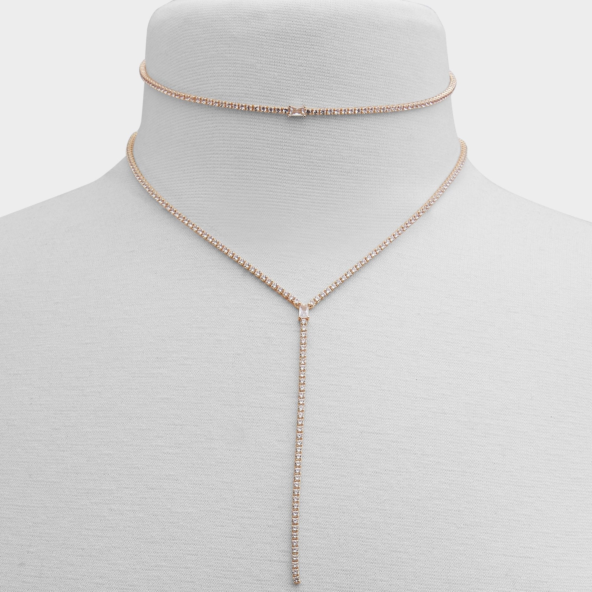 Alata Gold/Clear Multi Women's Cubic Zirconia - Necklace Aldo Gold/Clear Multi