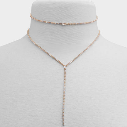 Alata Gold/Clear Multi Women's Cubic Zirconia - Necklace Aldo Gold/Clear Multi
