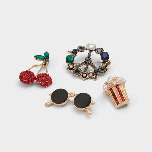 Chillvibes in Red - Decorative brooch Aldo Red