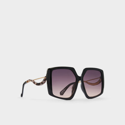 Asya Black/Gold Multi Women's Square - Square sunglasses Aldo Black/Gold Multi