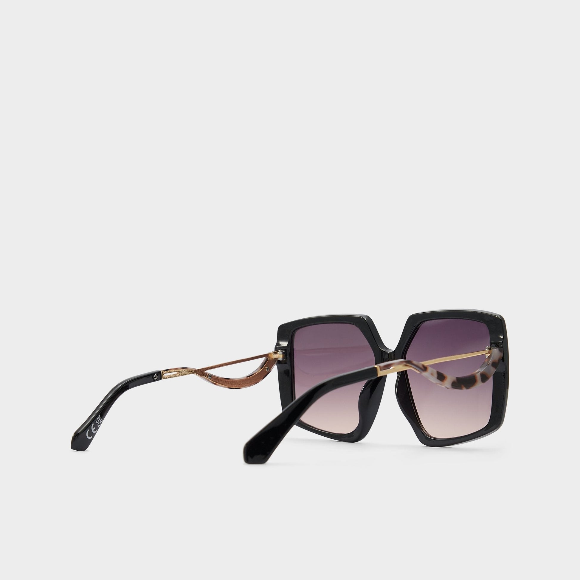 Asya Black/Gold Multi Women's Square - Square sunglasses Aldo Black/Gold Multi