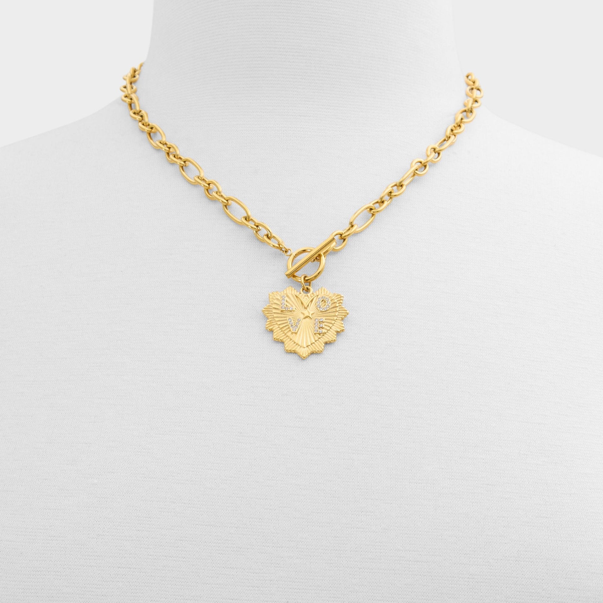 Lovechaine in Gold Clear Multi - Necklace Aldo Gold/Clear Multi