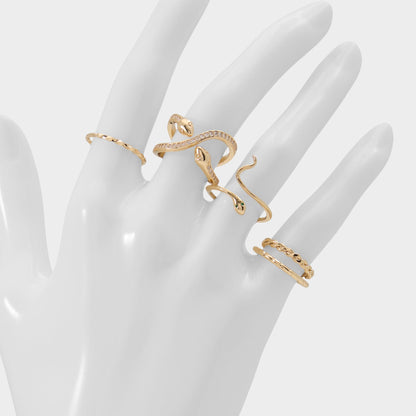 Blancan Gold/Clear Multi Women's Rings - Multi finger rings Aldo Gold/Clear Multi