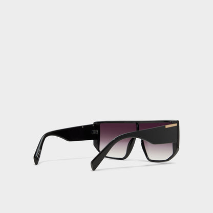 Thiedan Black/Gold Multi Women's Shield - Shield sunglasses Aldo Black/Gold Multi