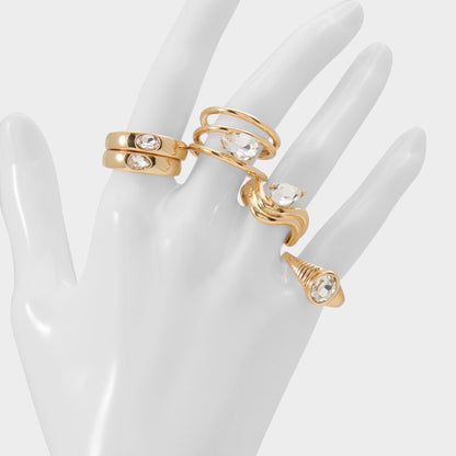 Abyweth in Gold Clear Multi - Multi finger rings Aldo Gold/Clear Multi