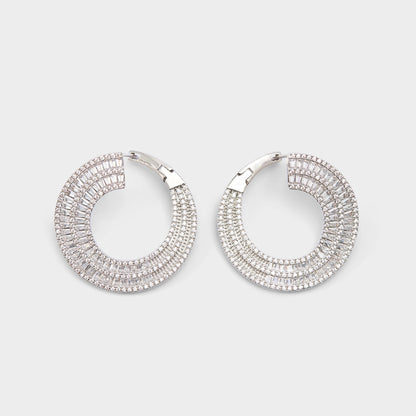 Caldy Silver/Clear Multi Women's Earrings - Hoop earrings Aldo Silver/Clear Multi