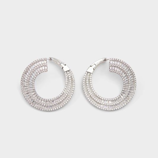Caldy Silver/Clear Multi Women's Earrings - Hoop earrings Aldo Silver/Clear Multi