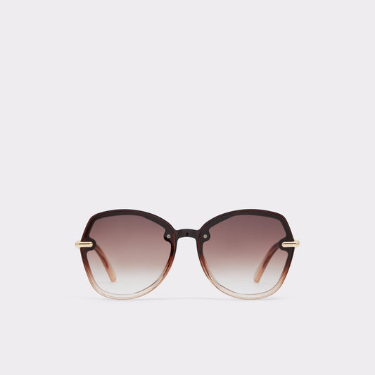 Cortegaca Brown Women's Round - Square sunglasses Aldo Brown