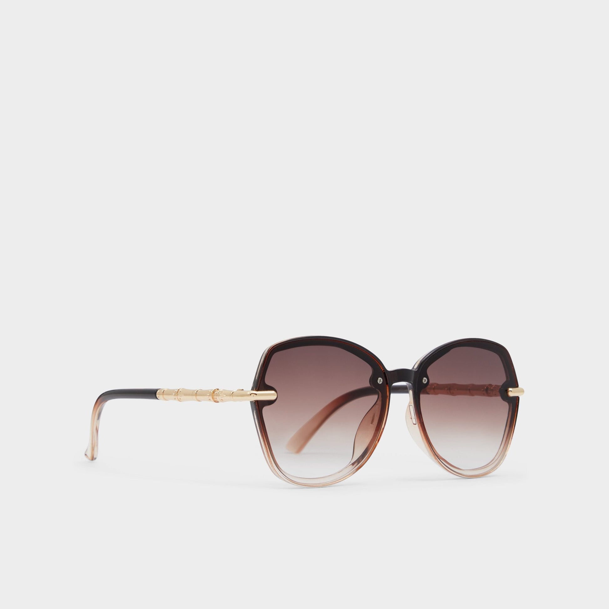 Cortegaca Brown Women's Round - Square sunglasses Aldo Brown