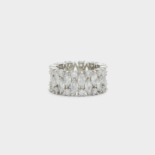 Nikka Silver/Clear Multi Women's Cubic Zirconia - Ring Aldo Silver/Clear Multi