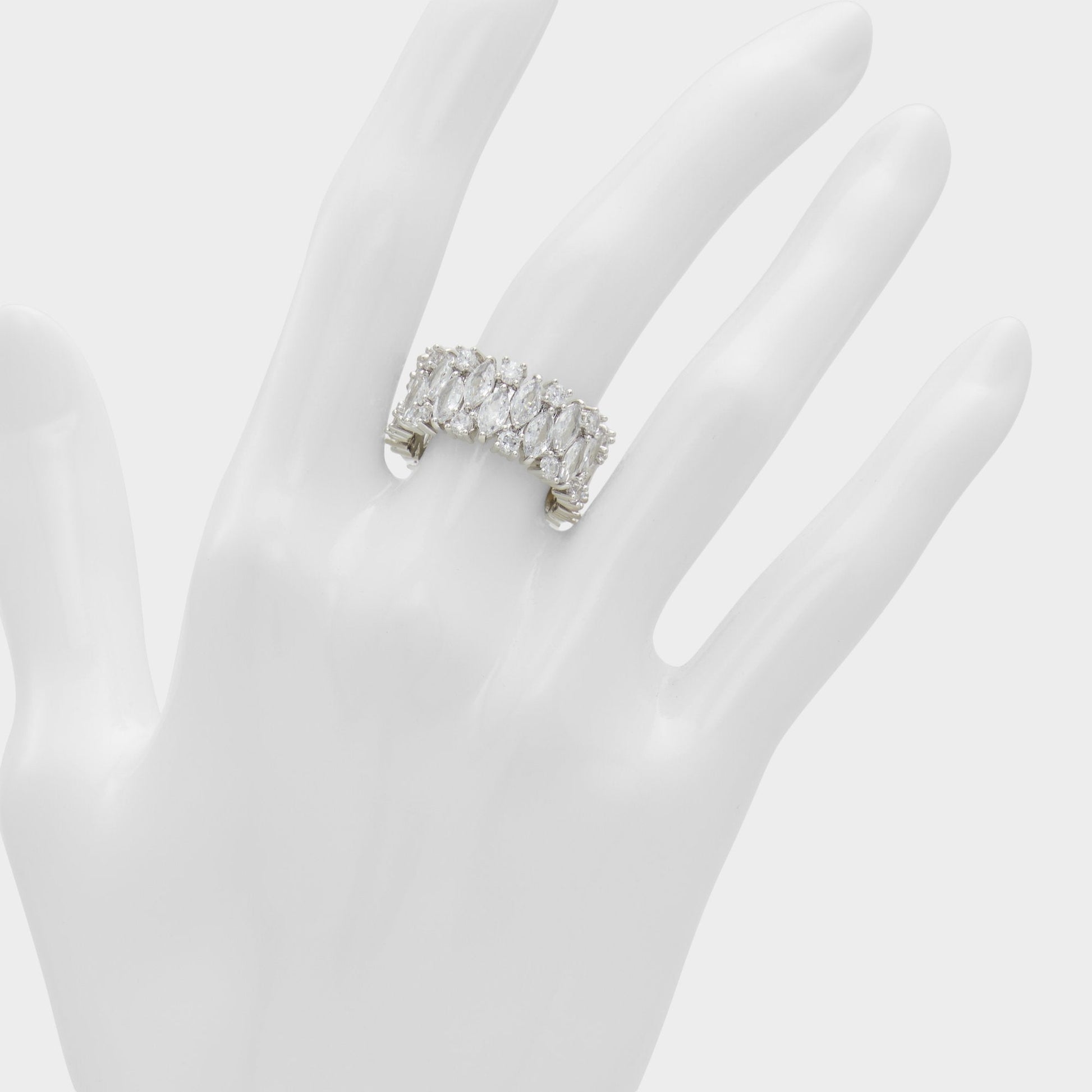 Nikka Silver/Clear Multi Women's Cubic Zirconia - Ring Aldo Silver/Clear Multi