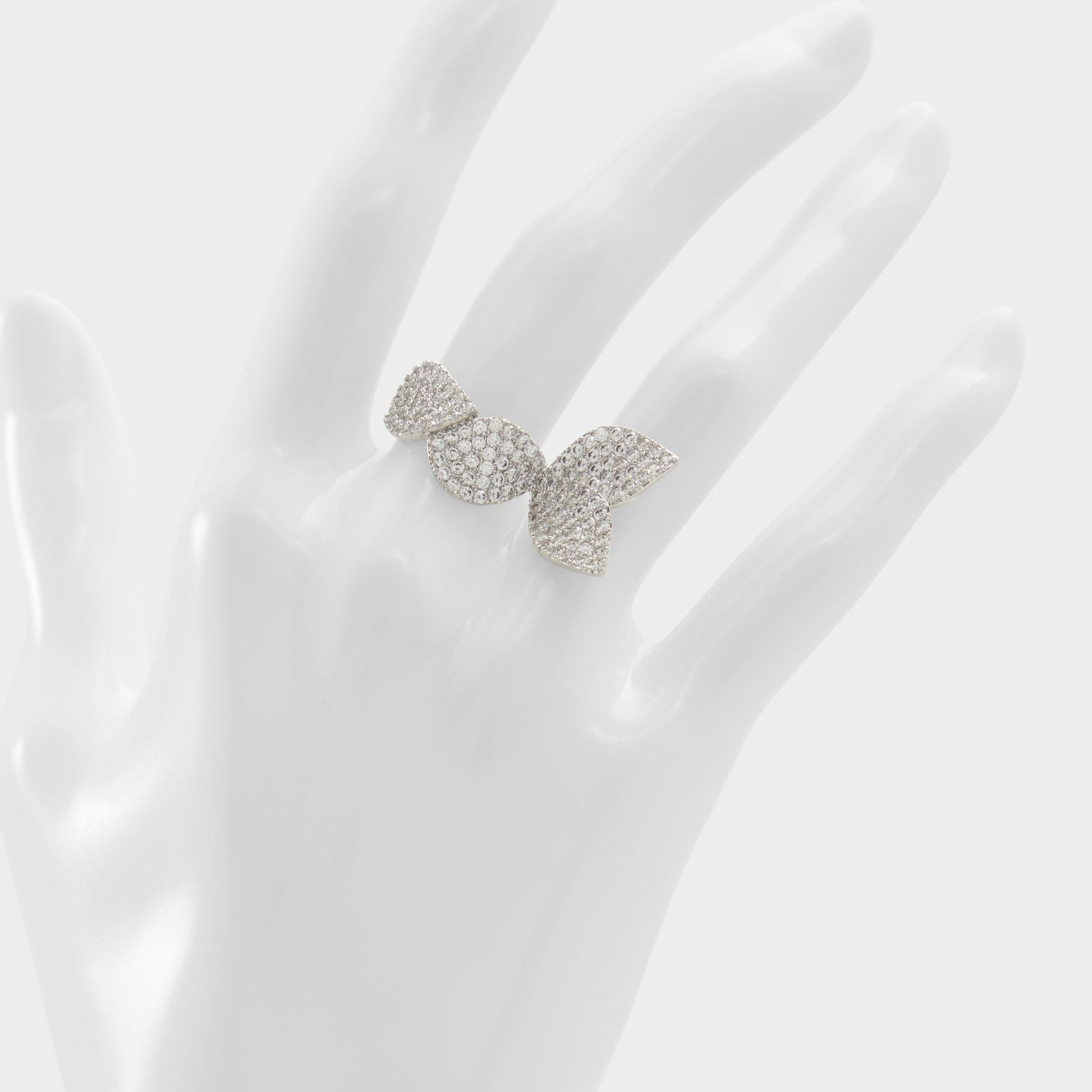 Celenring Silver/Clear Multi Women's Rings - Ring Aldo Silver/Clear Multi