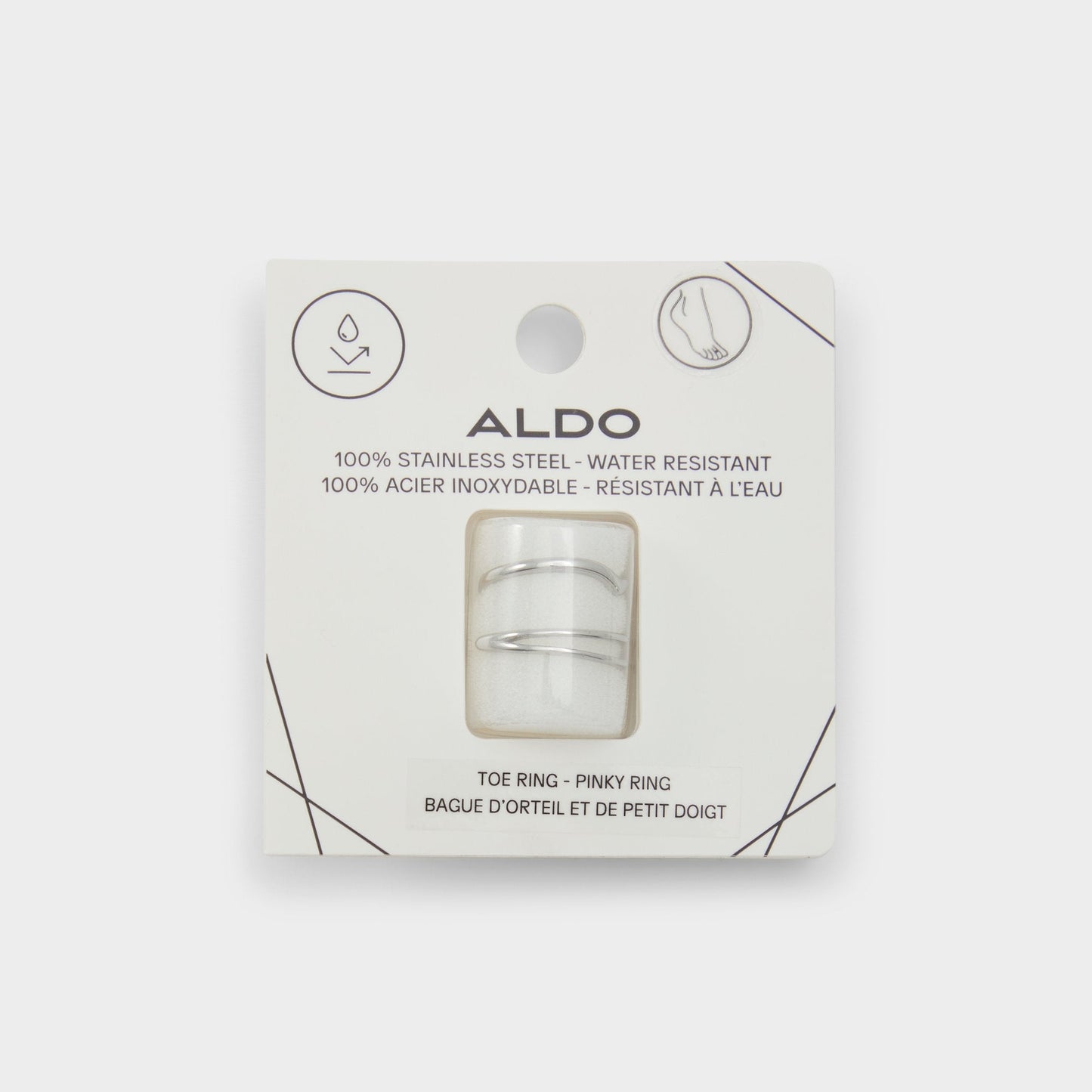 Ardgowan Silver Women's Stainless Steel - Toe ring Aldo Silver