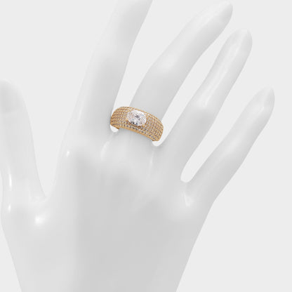 Caredar Gold/Clear Multi Women's Cubic Zirconia - Ring Aldo Gold/Clear Multi