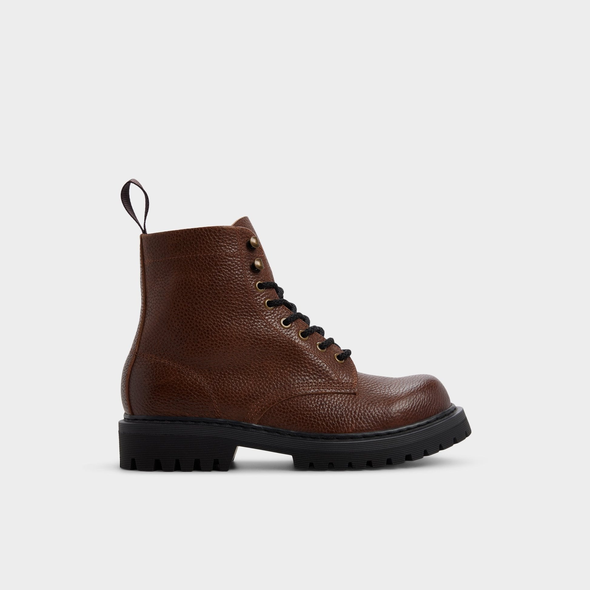 Doublezero in Dark Brown - Combat boot, Lug sole Aldo Dark brown