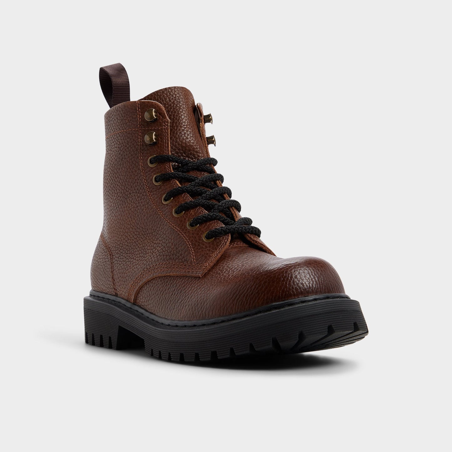 Doublezero in Dark Brown - Combat boot, Lug sole Aldo Dark brown