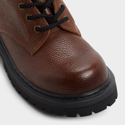 Doublezero in Dark Brown - Combat boot, Lug sole Aldo Dark brown