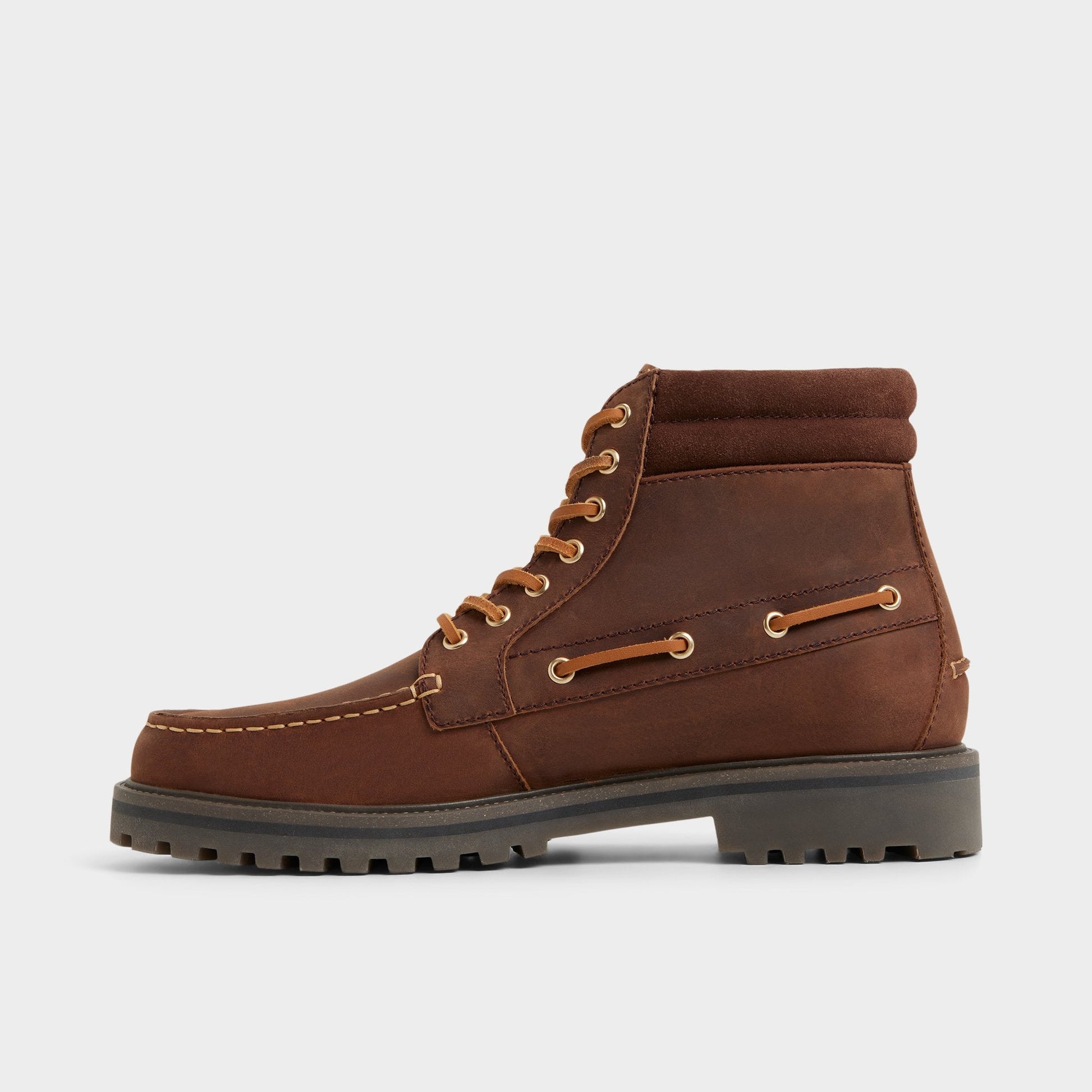 Farrell in Medium Brown - Combat boot, Lug sole Aldo Medium brown